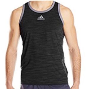 Adidas men heathered tank top small